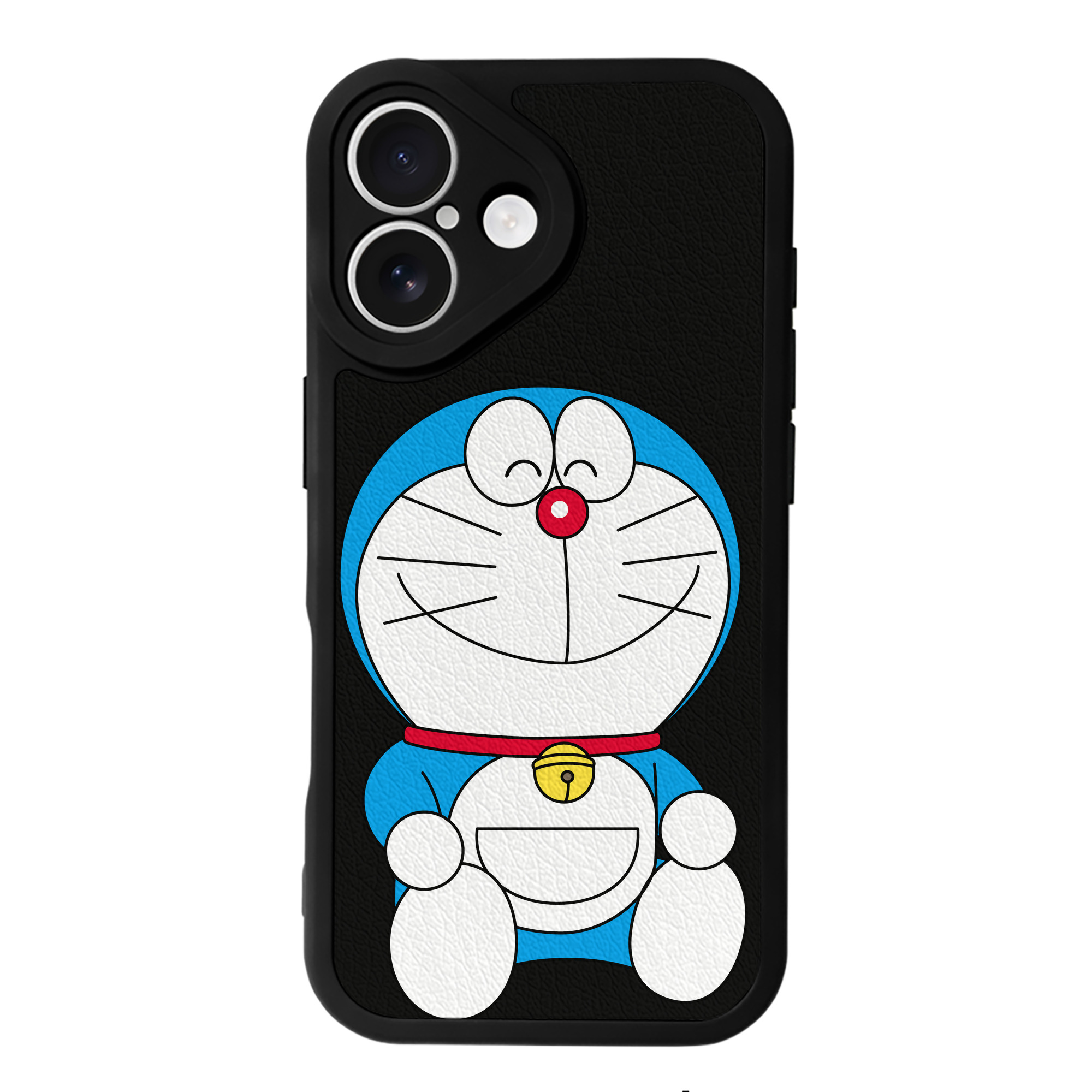 （画像用） ドラえもん Doraemon 【iPhone 16シリーズ対応】シリコンスマホケース（レザー調） 材質：シリコン